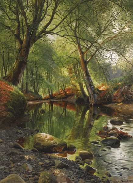 Peder Mønsted - A woodland stream