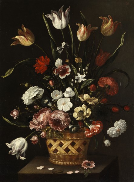 Pedro de Camprobin (attr) Frühlingsblumen