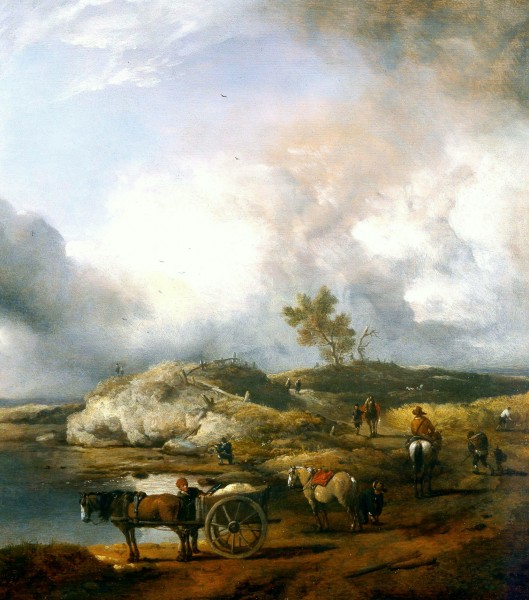 Philips Wouwerman - Landscape with Duck Hunter
