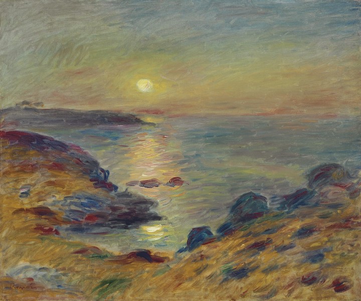 Pierre-Auguste Renoir - Coucher de soleil à Douarnenez (c.1883)