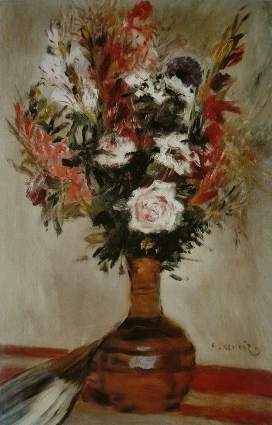 Pierre-Auguste Renoir - Roses dans un vase