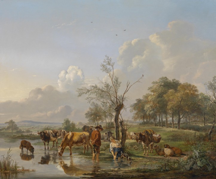Pieter Gerardus van Os - The Rest at the Watering Place (1816)
