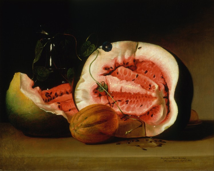 Raphaelle Peale - Melons and Morning Glories - Google Art Project