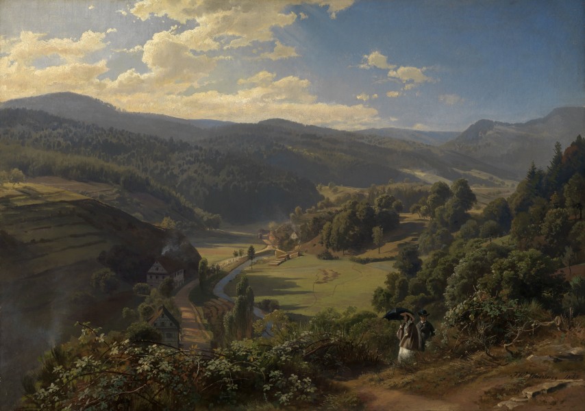 Schirmer Das Geroldsauer Tal bei Baden-Baden 1855