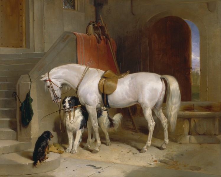 Sir Edwin Henry Landseer - Favourites, the Property of H.R.H. Prince George of Cambridge - Google Art Project