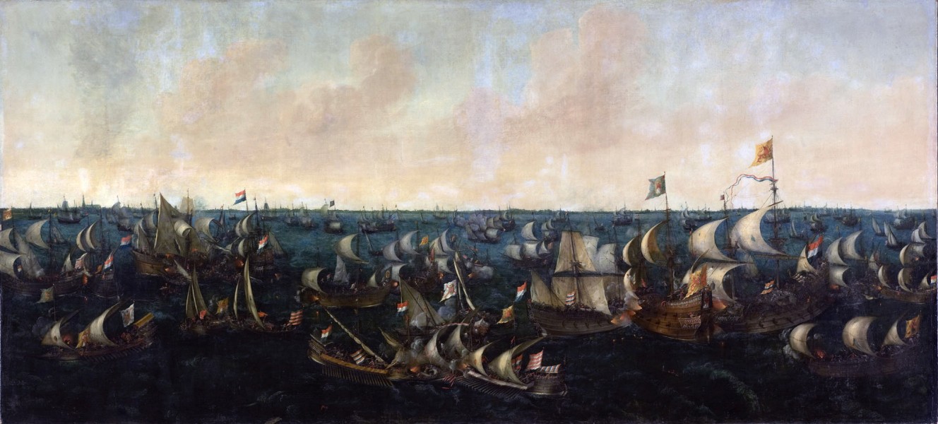 Slag op de Zuiderzee, 6 oktober 1573 (Abraham de Verwer, 1621)