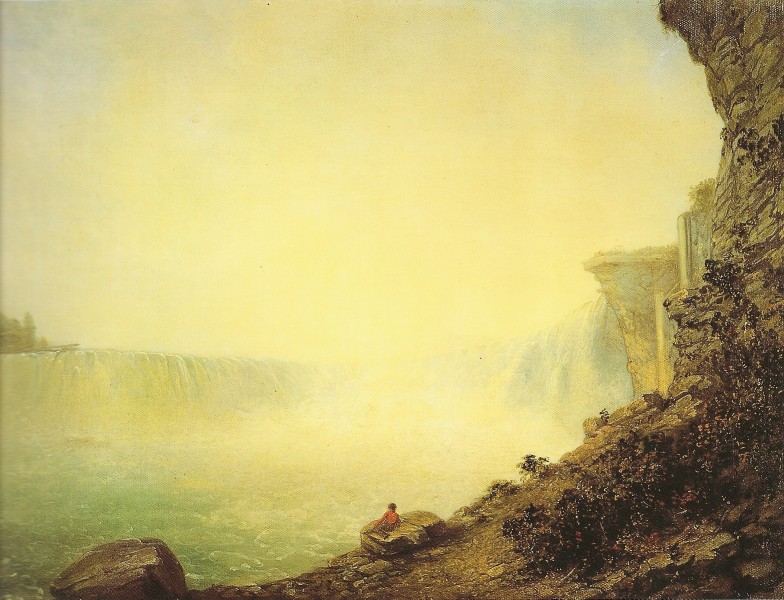 The canadian side of niagara falls-rembrandt peale