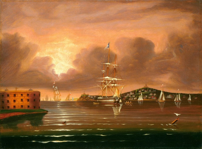 Thomas Chambers - Threatening Sky, Bay of New York