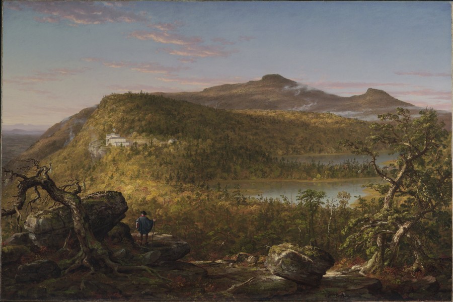 Thomas Cole - A View of the Two Lakes and Mountain House, Catskill Mountains, Morning (1844) - Google Art Project