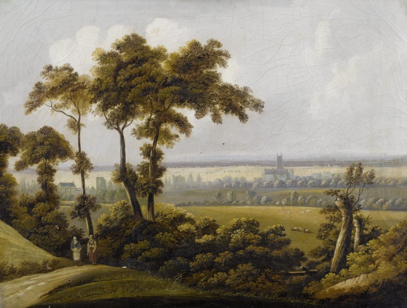 Thomas Gainsborough (follower of) - Wide English landscape