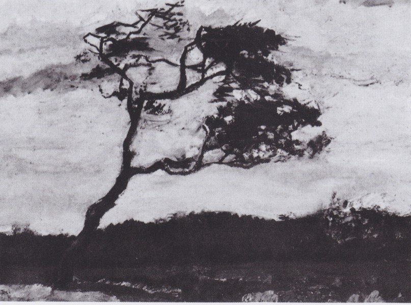 Van Gogh - Baum, vom Wind gepeitscht