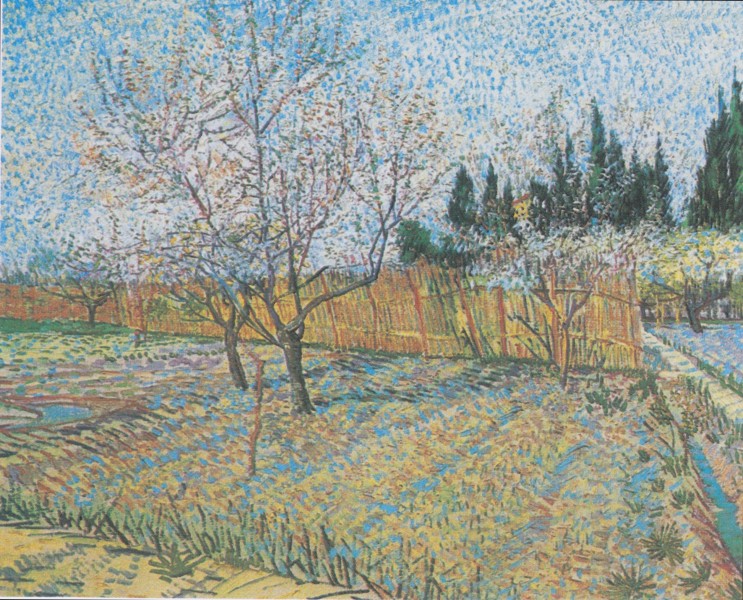 Van Gogh - Blühender Obstgarten mit Pfirsichbäumen