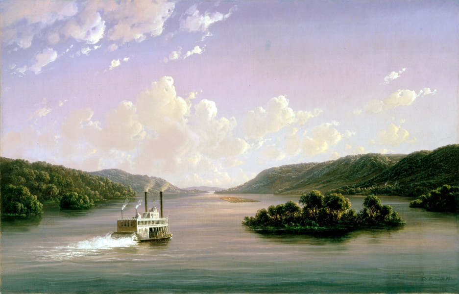 View on the Mississippi by Ferdinand Richardt, 1858