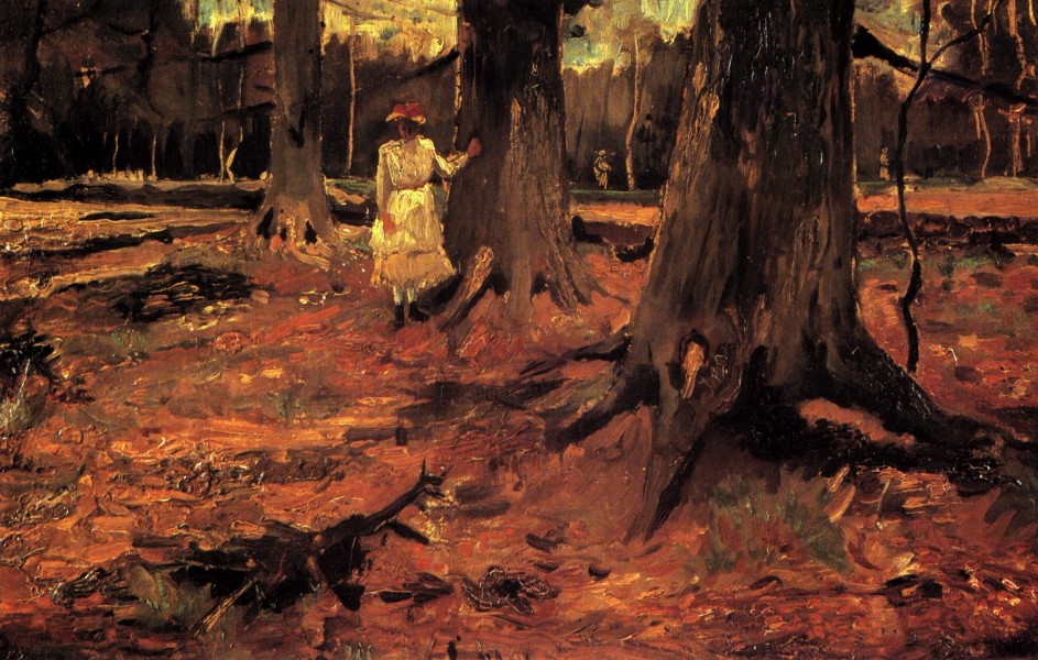 Vincent van Gogh - Girl in White in the Woods F8