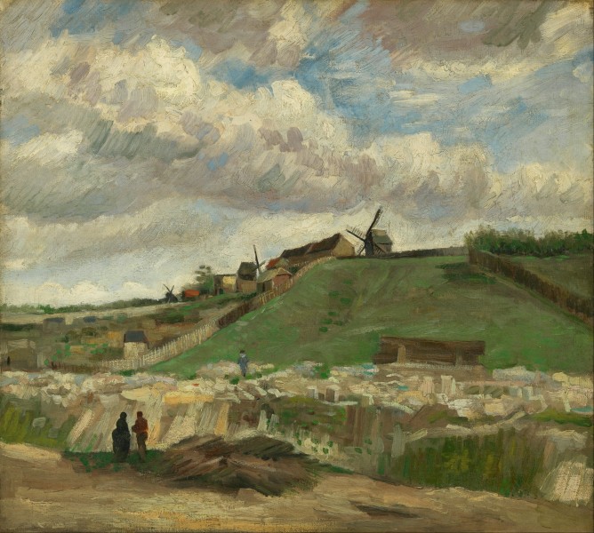 Vincent van Gogh - The hill of Montmartre with stone quarry - Google Art Project