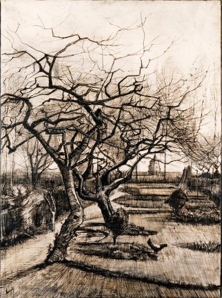 Vincent van Gogh - The Parsonage Garden at Nuenen in Winter - Google Art Project