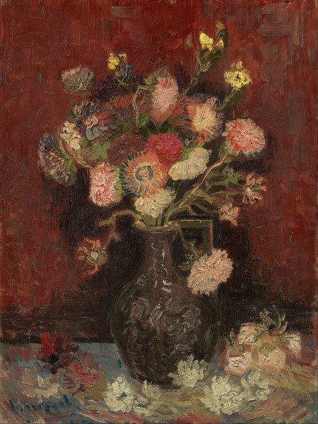 Vincent van Gogh - Vase with Chinese asters and gladioli - Google Art Project