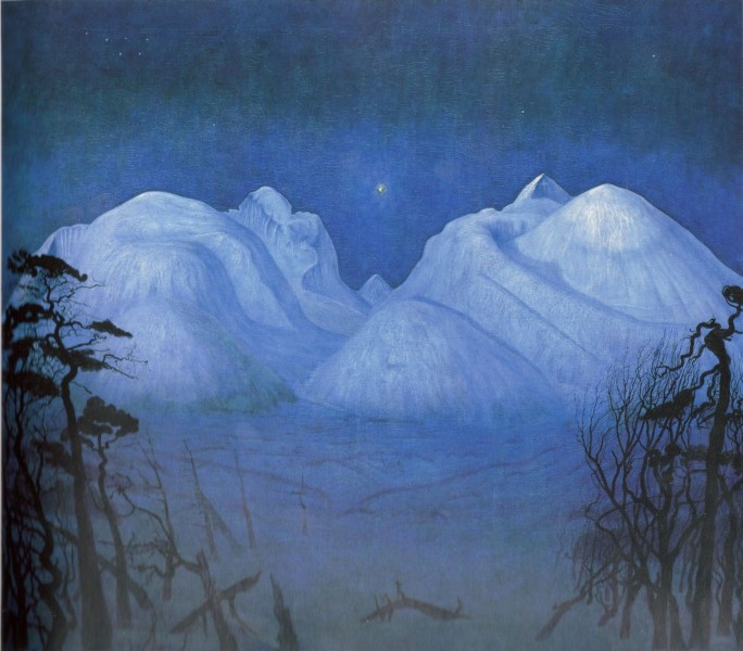 Vinternatt i fjellene 1914