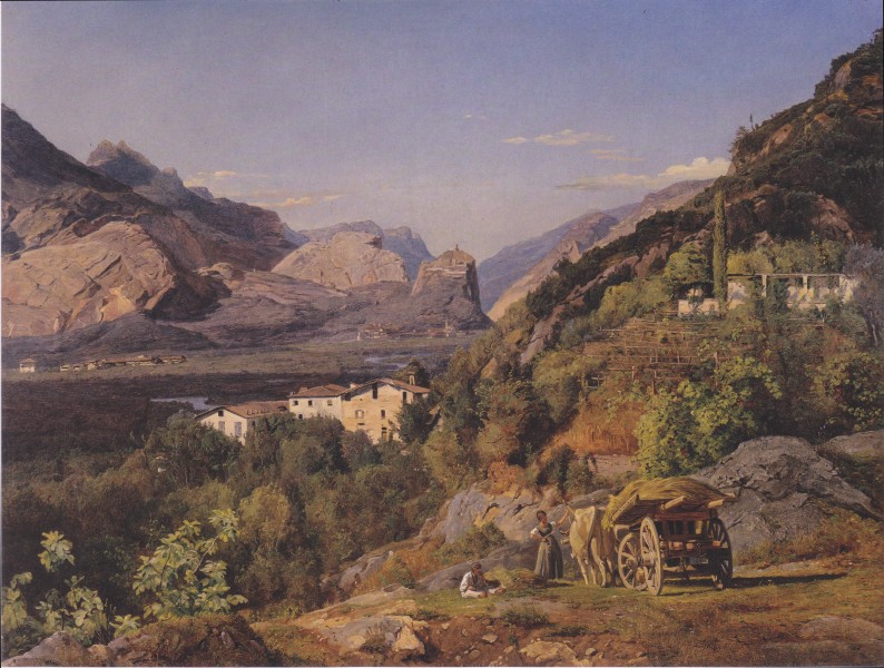 Waldmüller - Gebirge von Arco bei Riva