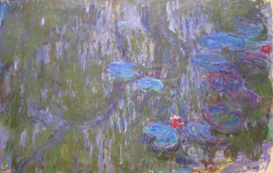 Water Lilies, Reflections of Weeping Willows by Claude Monet, c. 1916-19