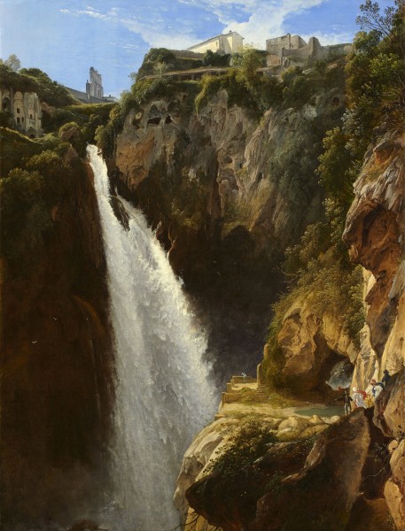 Waterfall in Tivoli, by Johann Martin von Rohden (1778 - 1868)