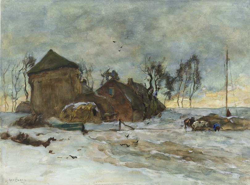Willem de Zwart - Winterlandschap
