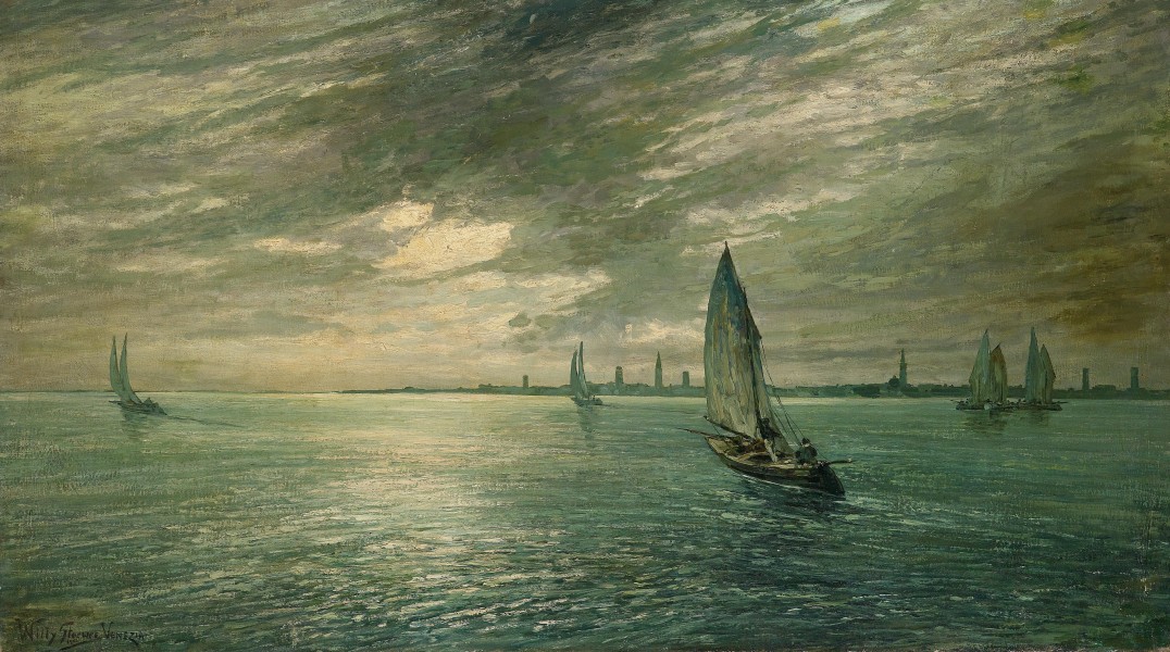 Willi Stöwer - Blick auf Venedig in der Abenddämmerung (1903)