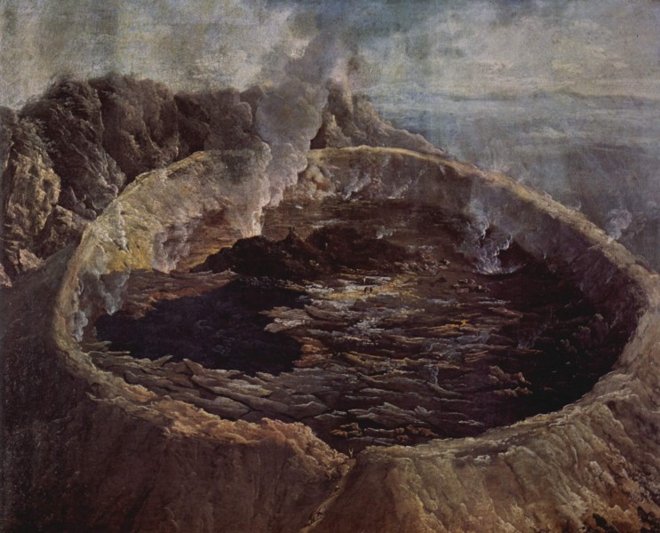 William Hodges (attrib.) - The Inner Crater of Mauna Loa, Hawaii