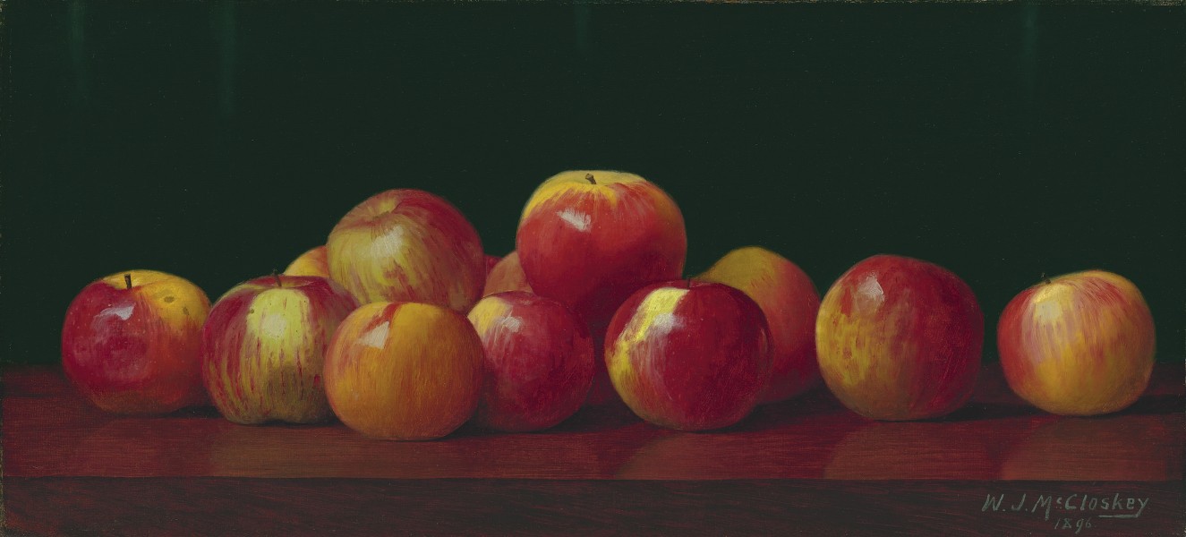 William J. McCloskey - Apples on a tabletop