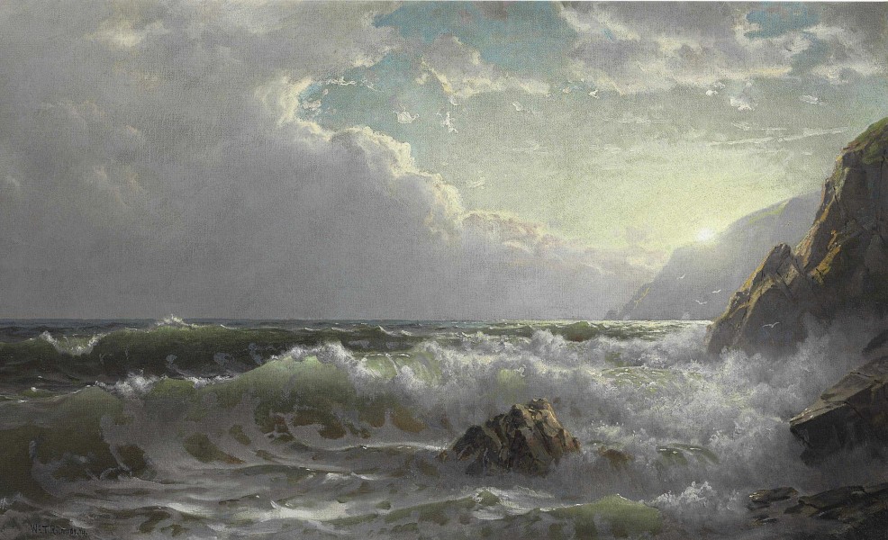 William Trost Richards - Off the Coast of Cornwall