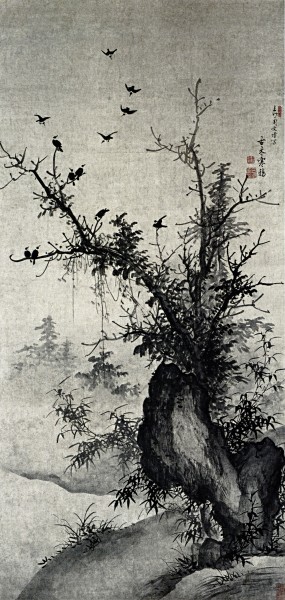 Zhou Wenjing-Ancient Tree and Jackdaws