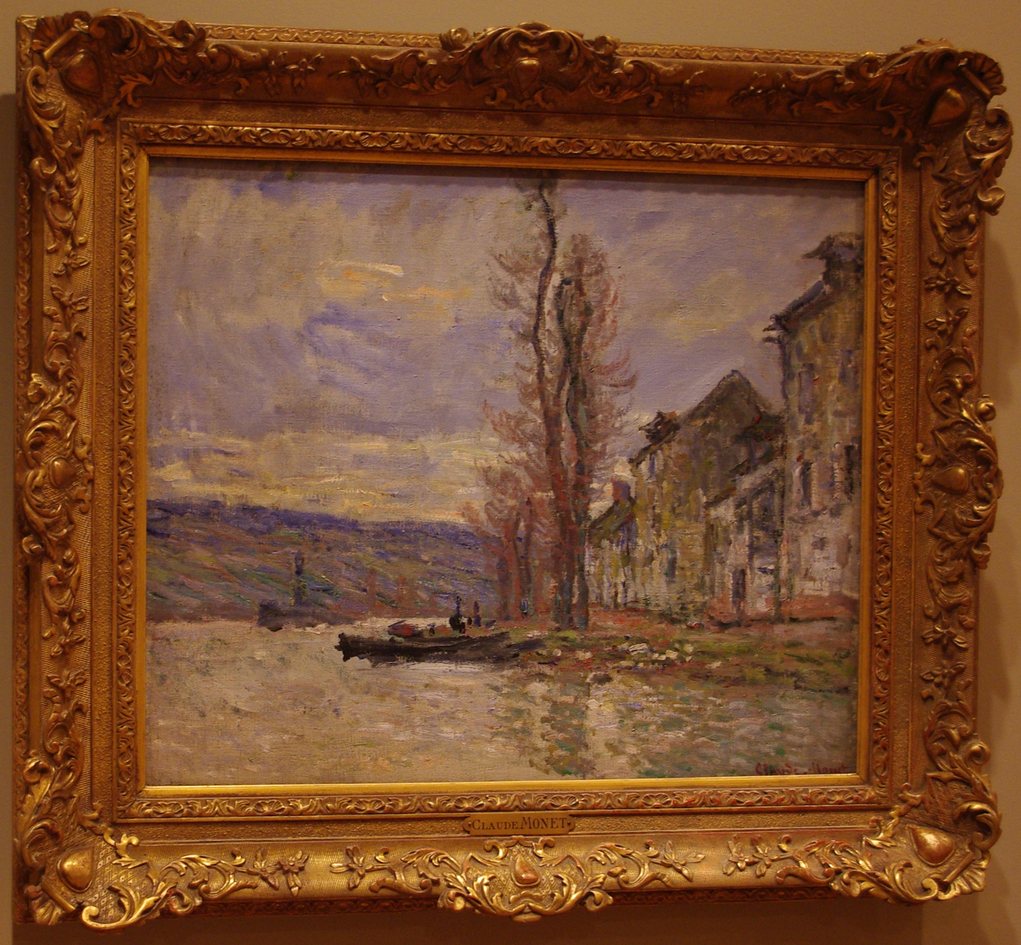 River at Lavacourt by Claude Monet - Portland Art Museum