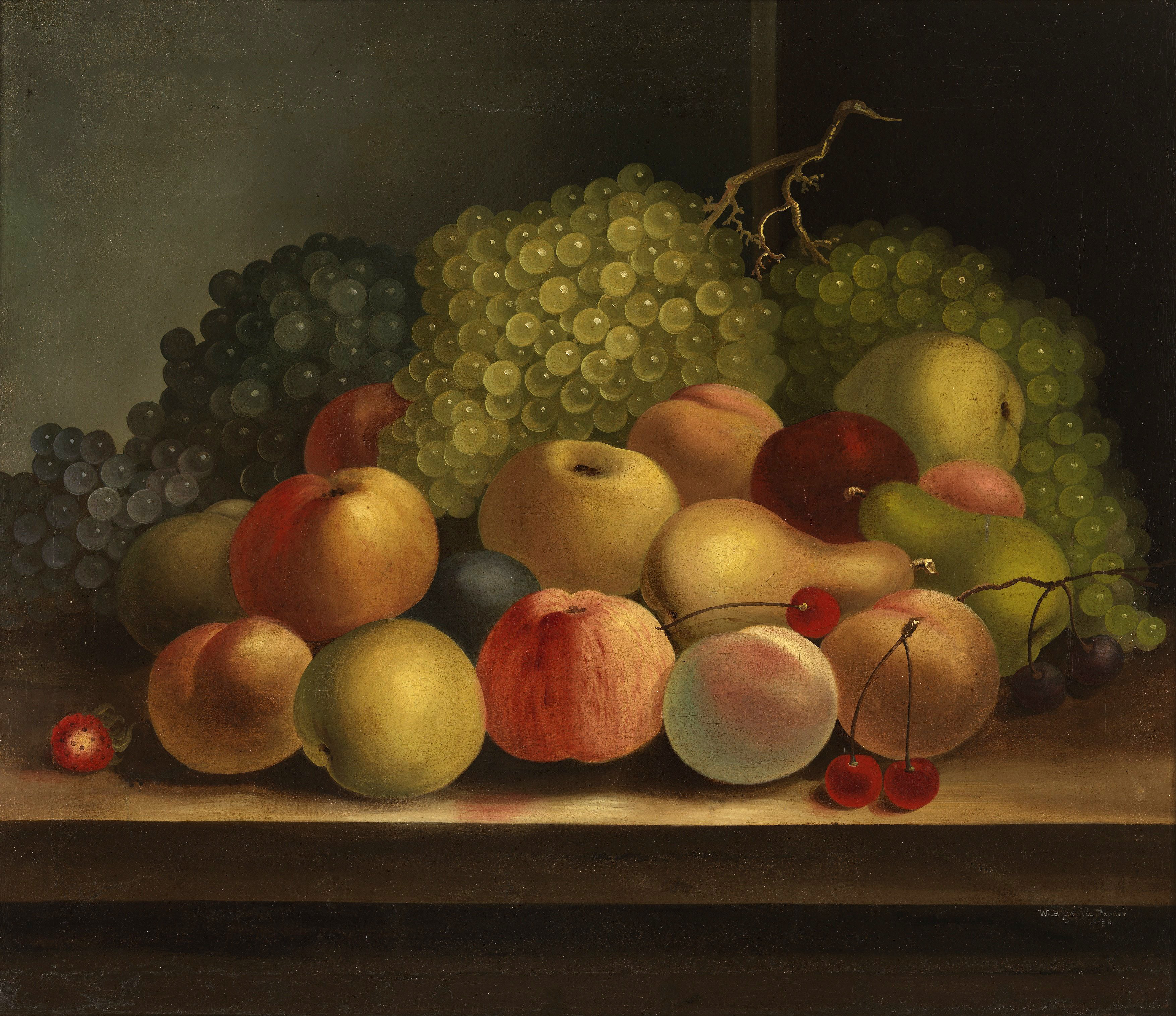 Still life, fruit - William Buelow Gould, 1832 edit