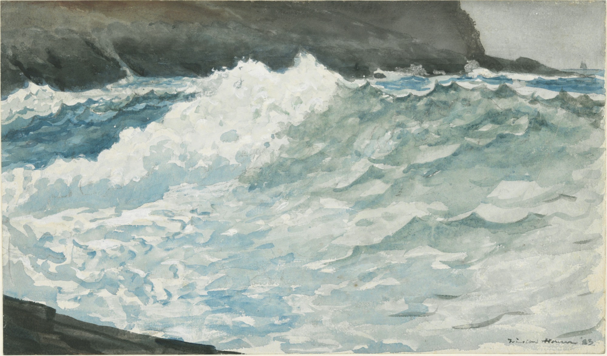 Surf Prout's Neck by Winslow Homer 1883