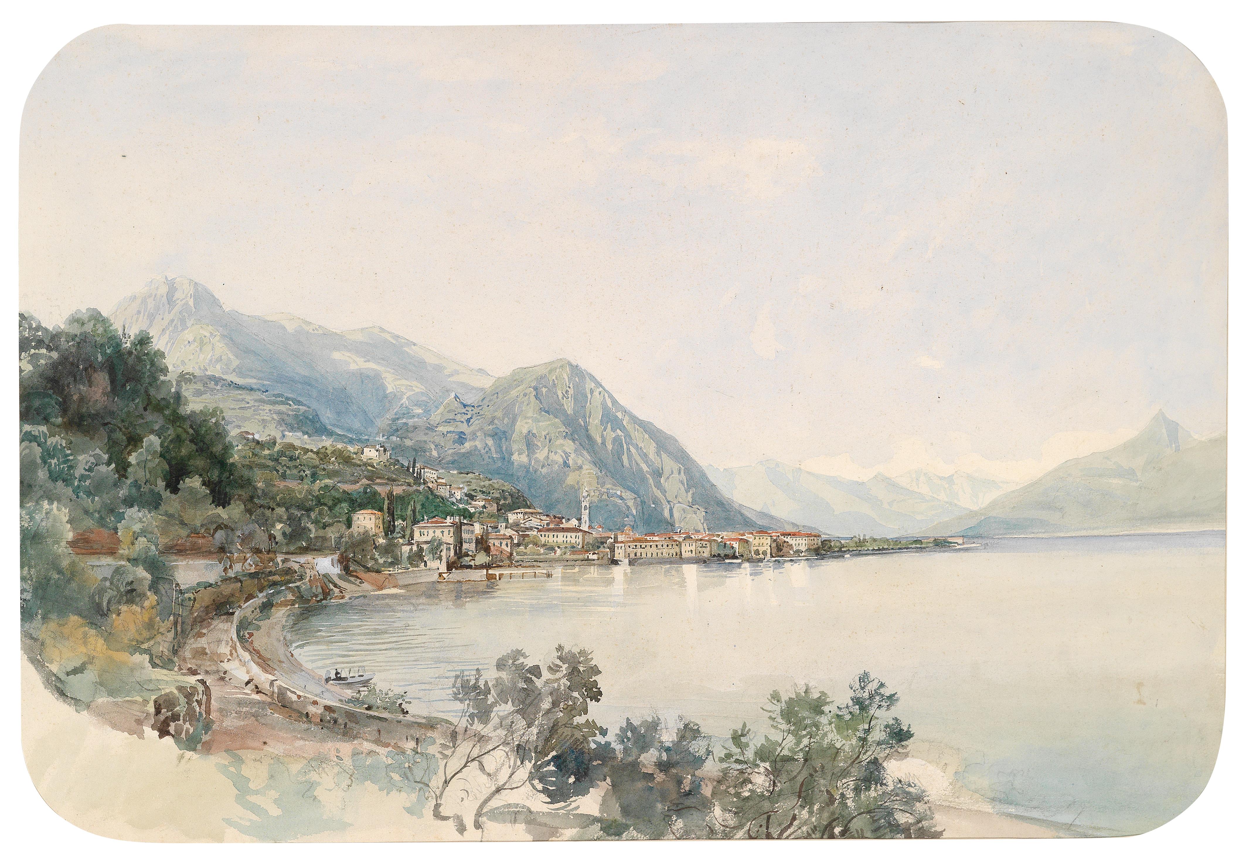 Thomas Ender Blick über den Comer See auf Bellaggio