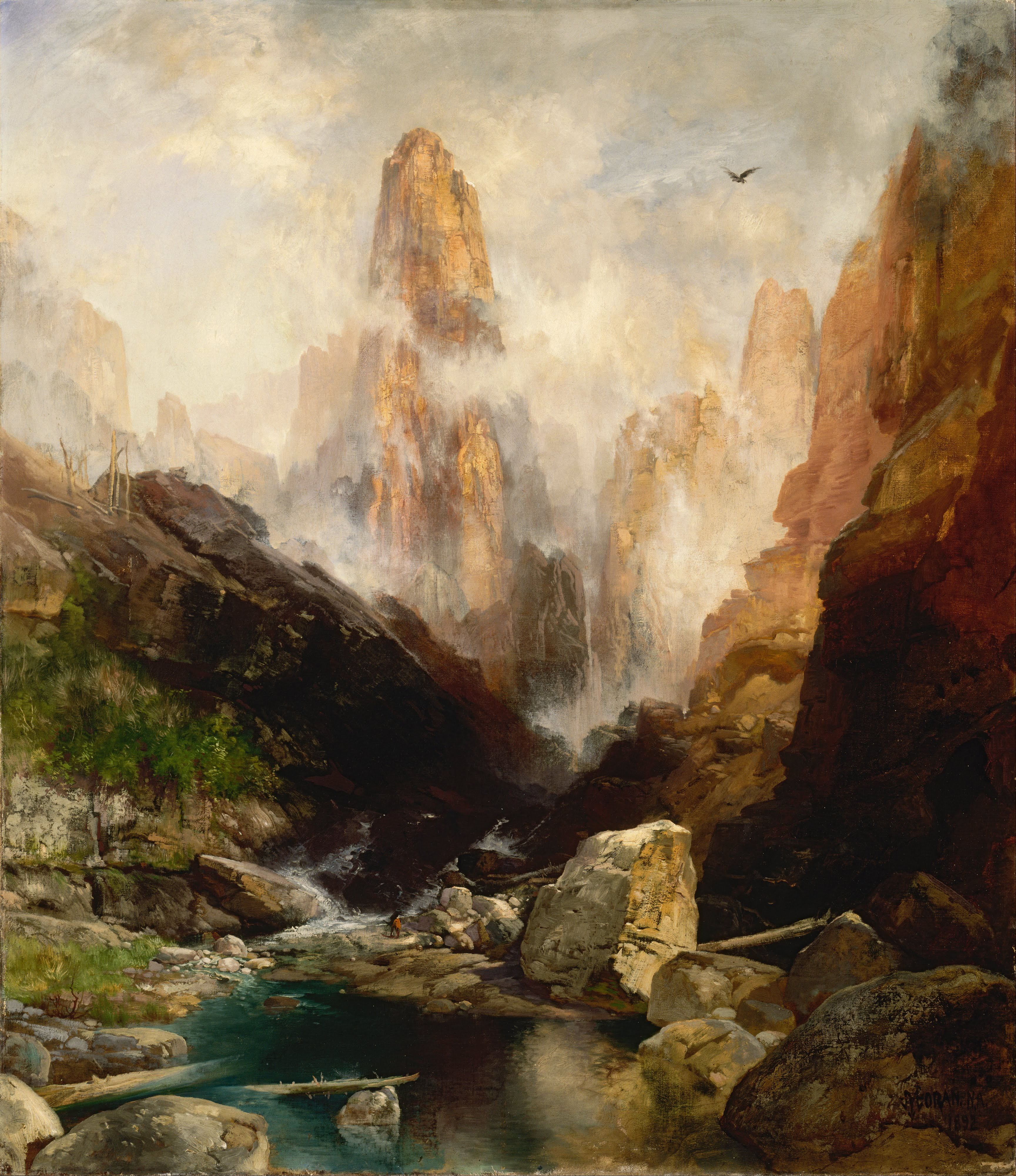 Thomas Moran - Mist in Kanab Canyon, Utah - Google Art Project