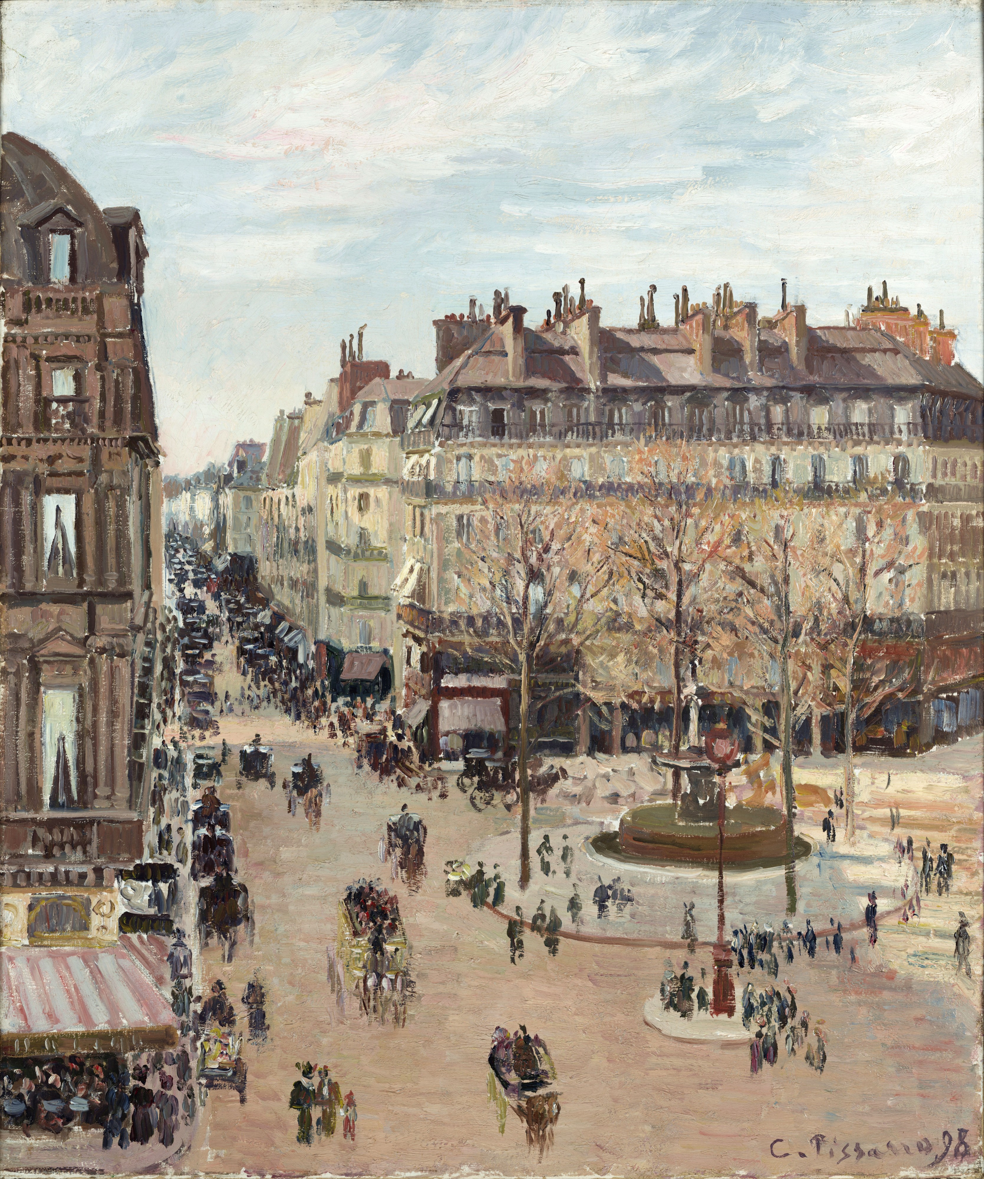 Camille Pissarro - La rue Saint-Honoré (1898)