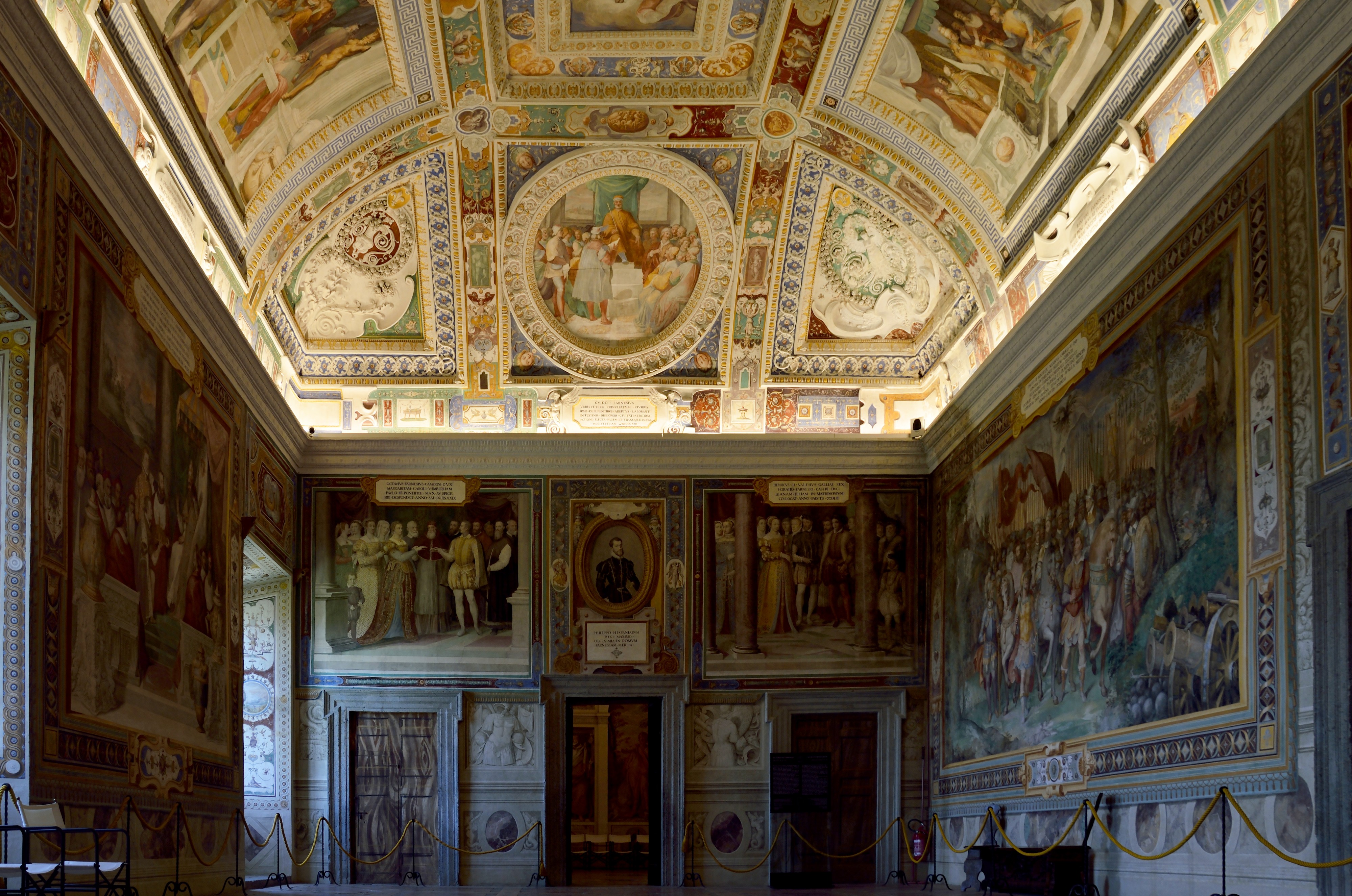 Fresco of Room of cardinal in Palazzo Farnese,Caprarola