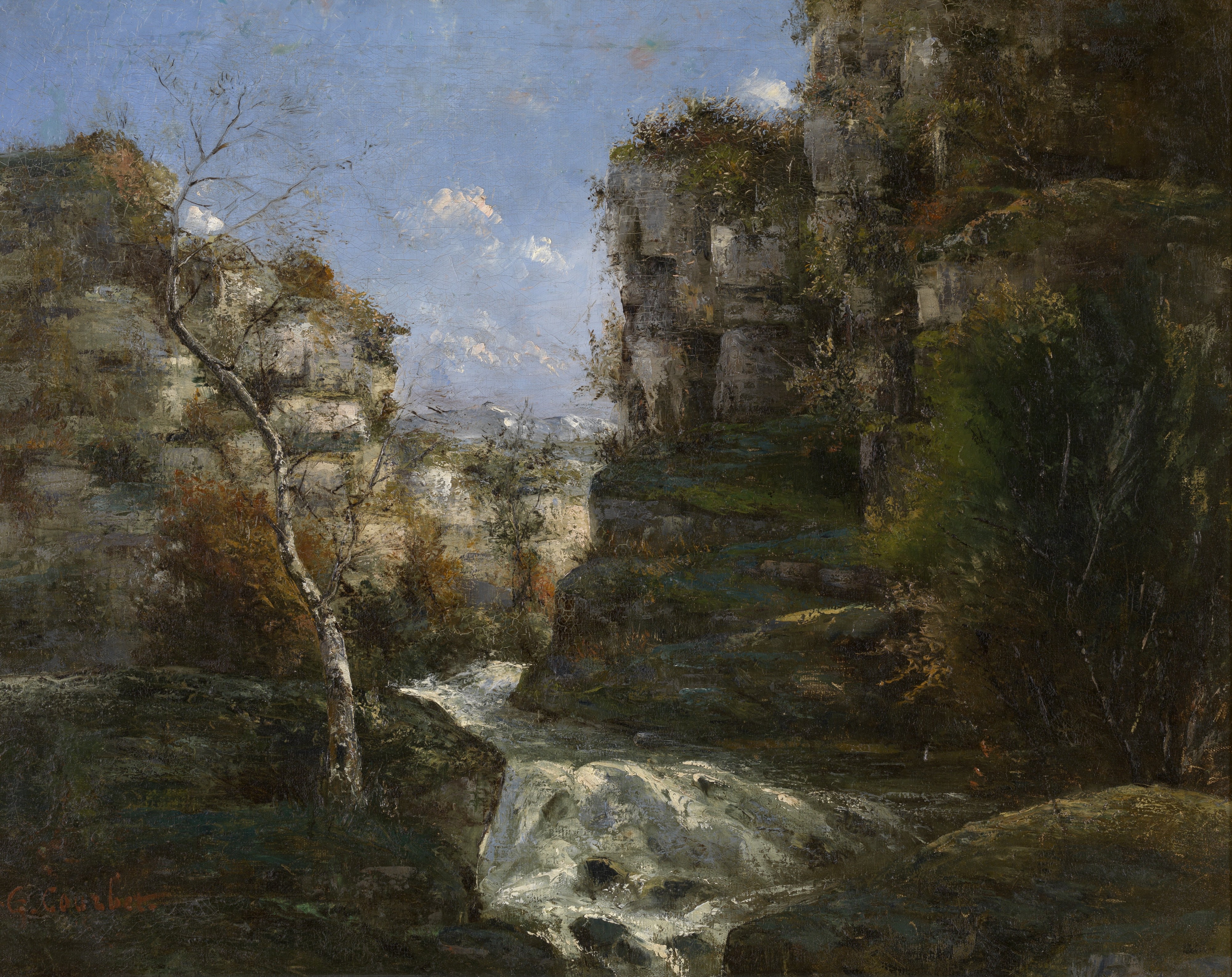 Gustave Courbet - Rochers près d' Ornans (KMSKA)