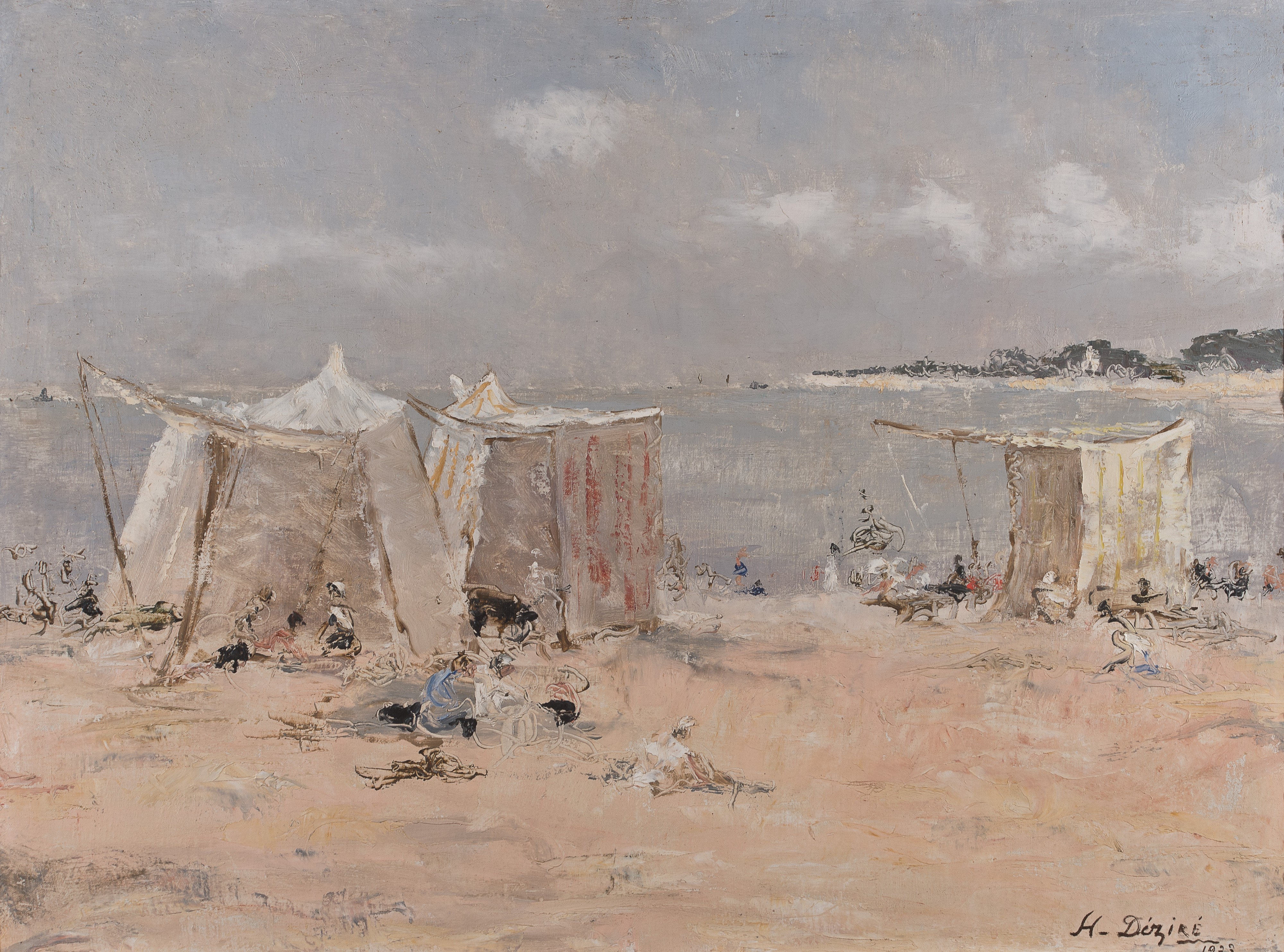 Henry Déziré, La plage (1935), Musées d'Art et d'Histoire de La Rochelle, cliché Max Roy