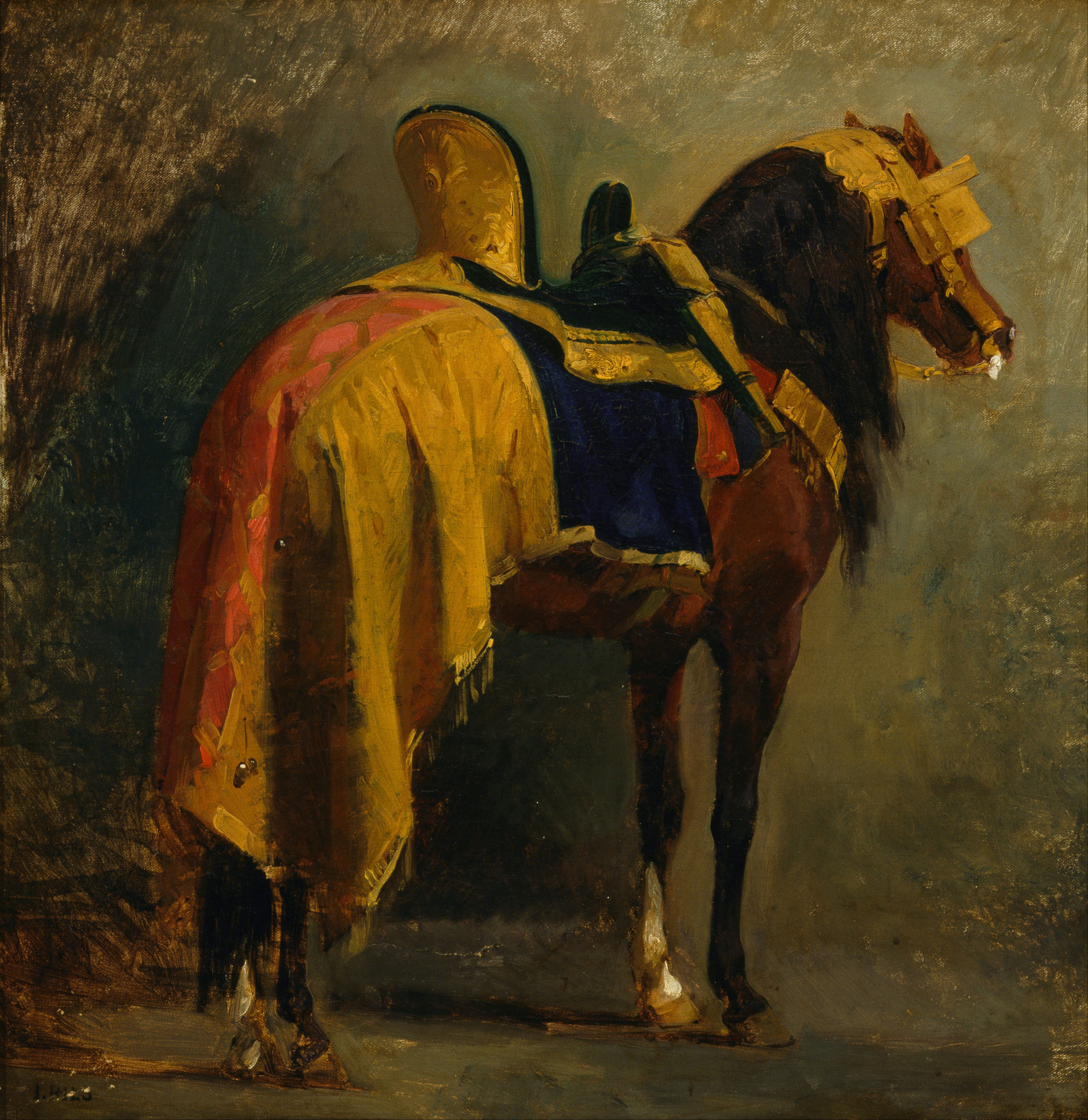 Isidore-Alexandre-Augustin Pils - Horse caparisoned - Google Art Project