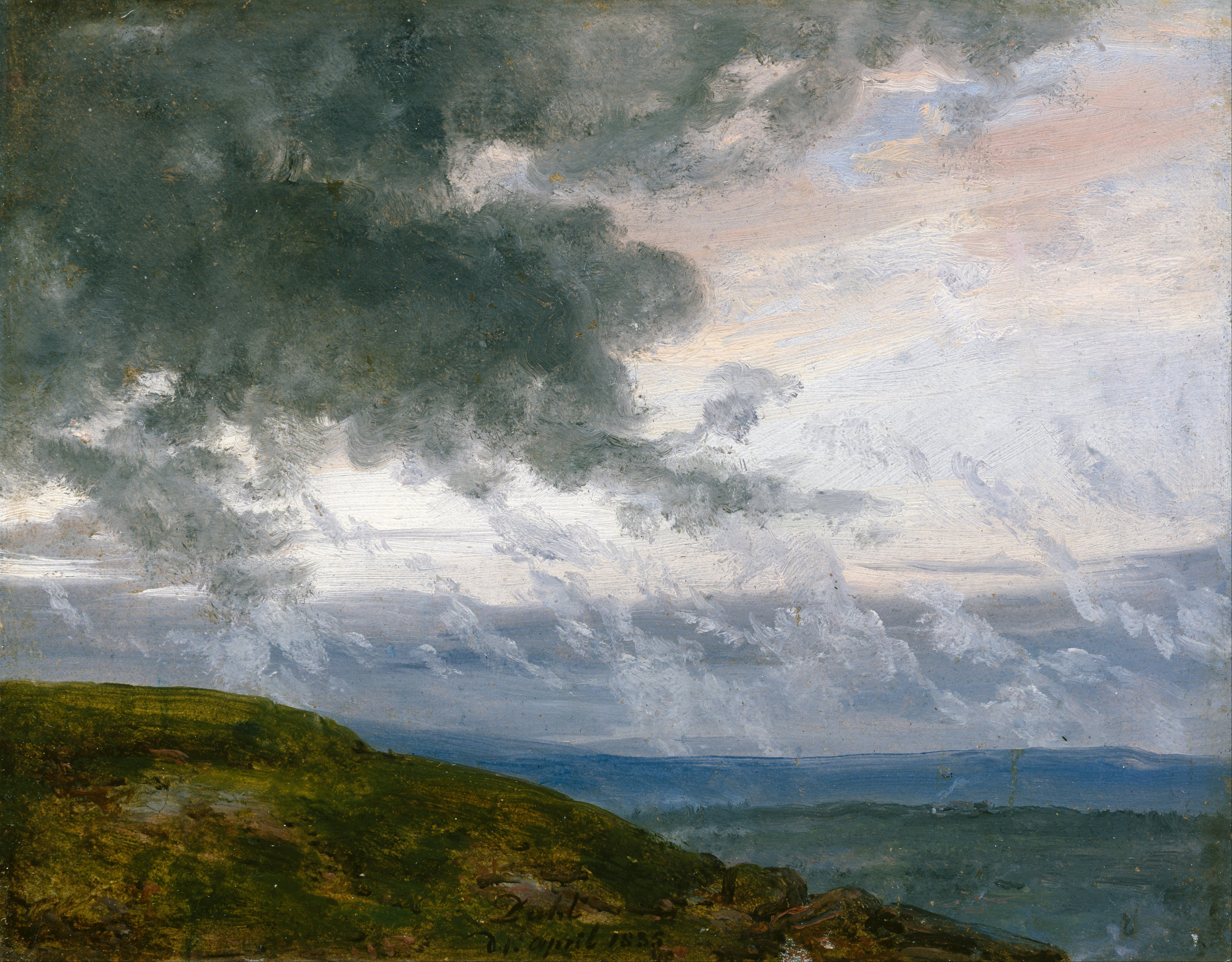 Johan Christian Dahl - Study of drifting Clouds - Google Art Project