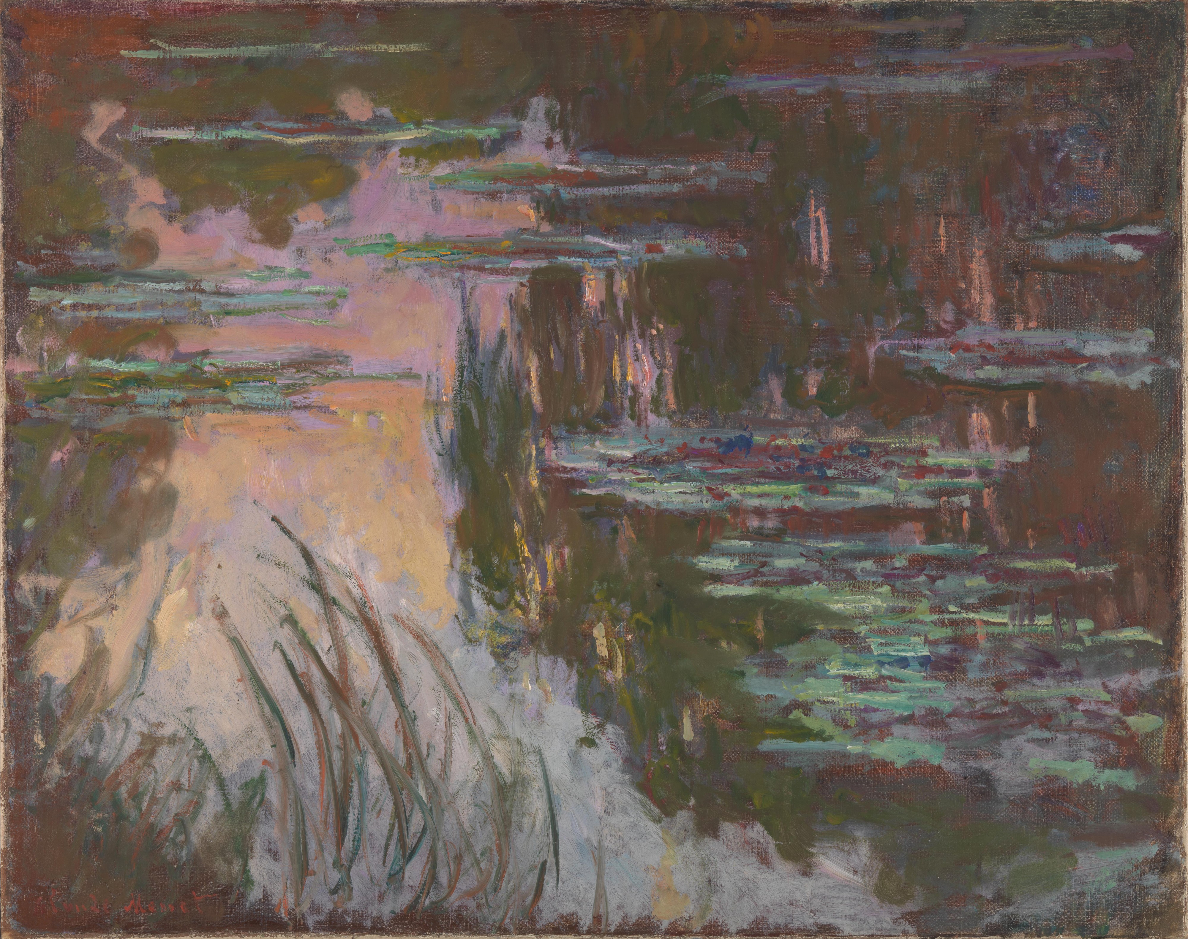 Monet - Water-Lilies, Setting Sun