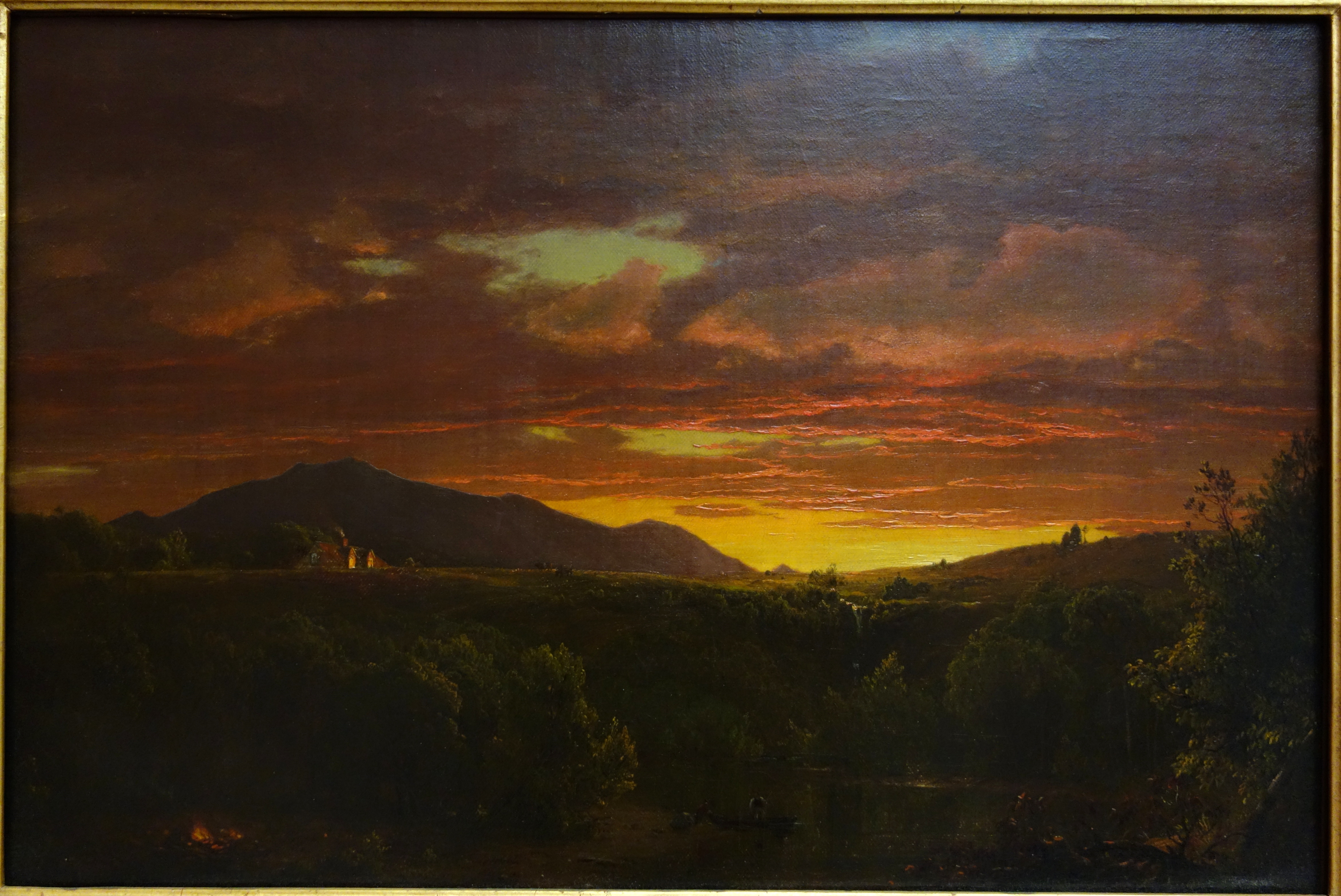 Twilight (Sunset) by Frederic E. Church, 1856, oil on canvas - Albany Institute of History and Art - DSC08132