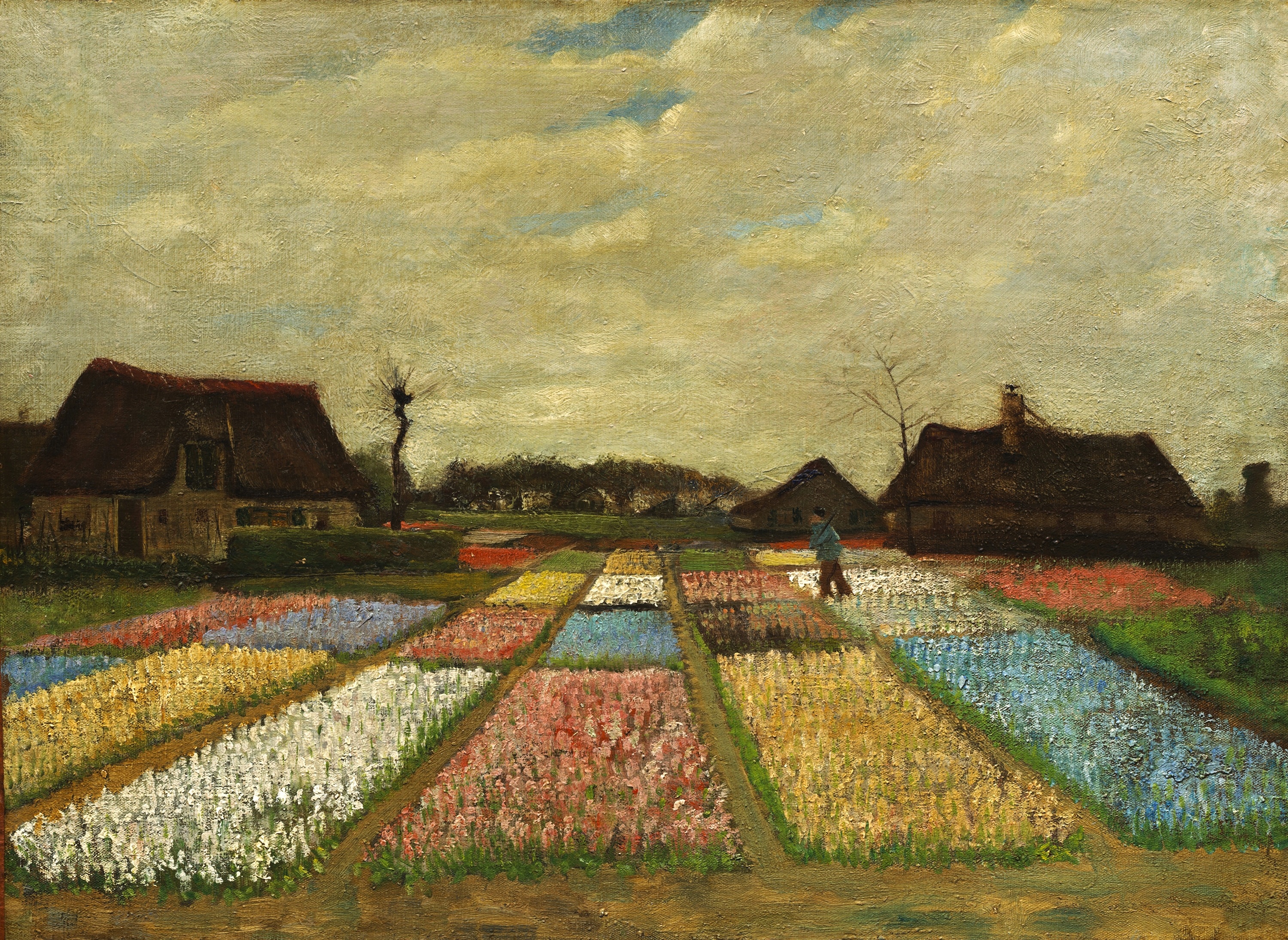 Vincent van Gogh - Bloembedden in Holland