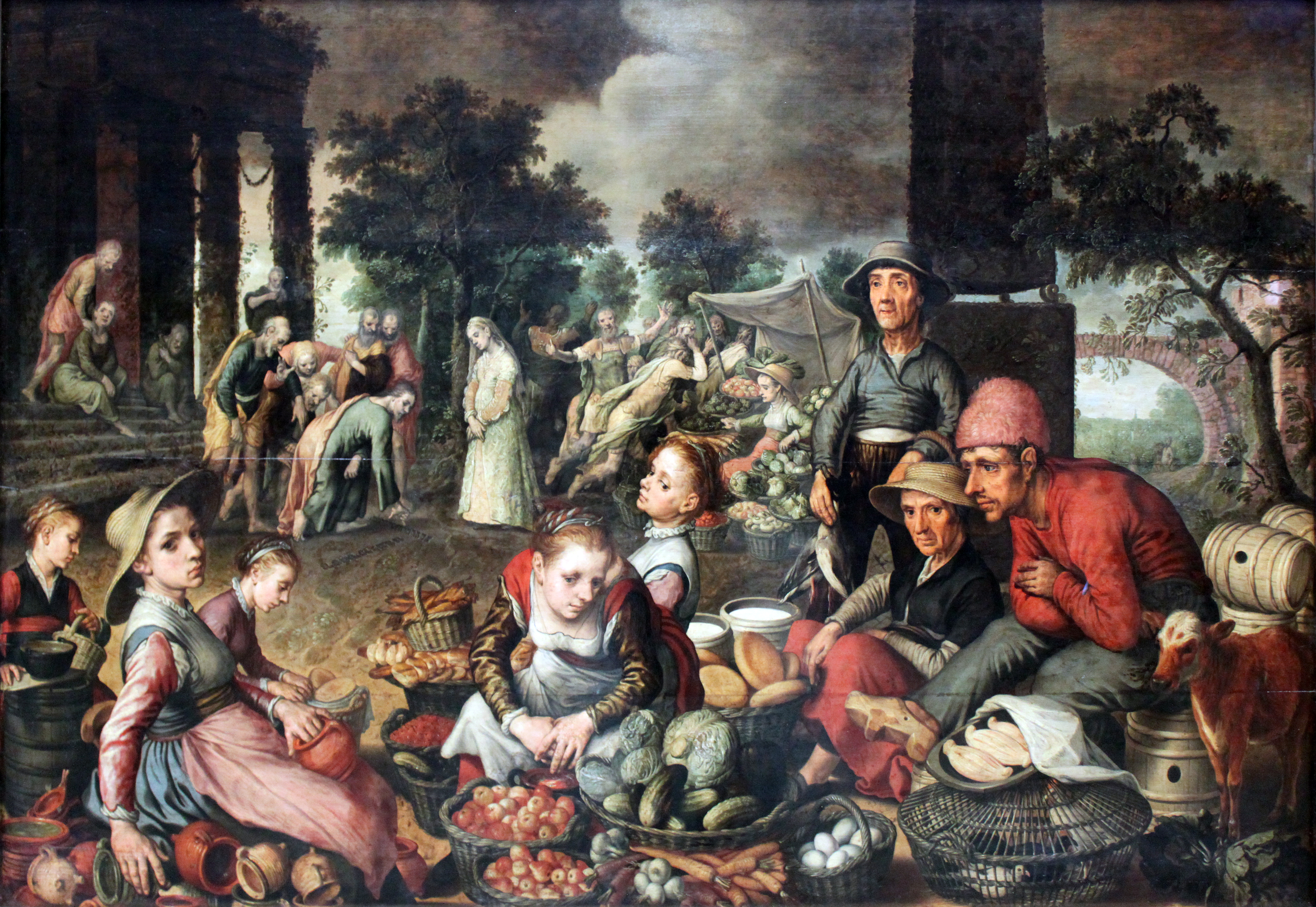1559 Aertsen Marktstueck mit Christus und der Ehebrecherin anagoria