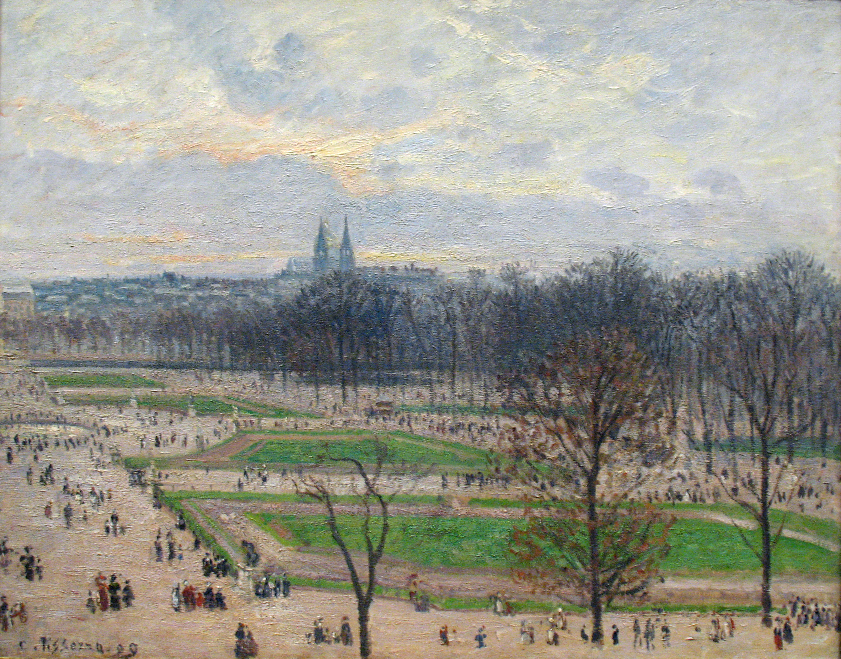 1899 Camille Pissarro Tuilerien Winternachmittag anagoria