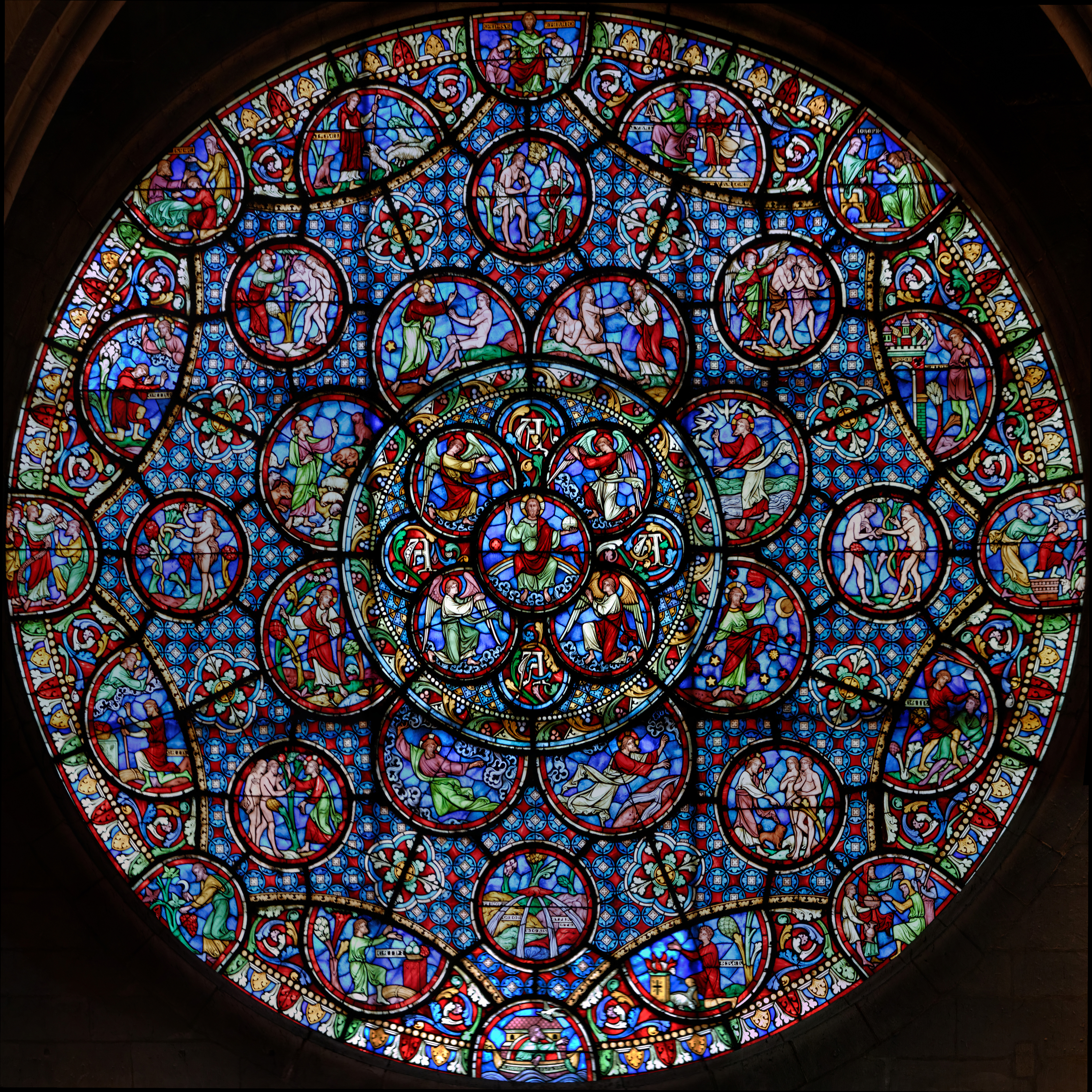 Église Notre Dame de Dijon rosace nord