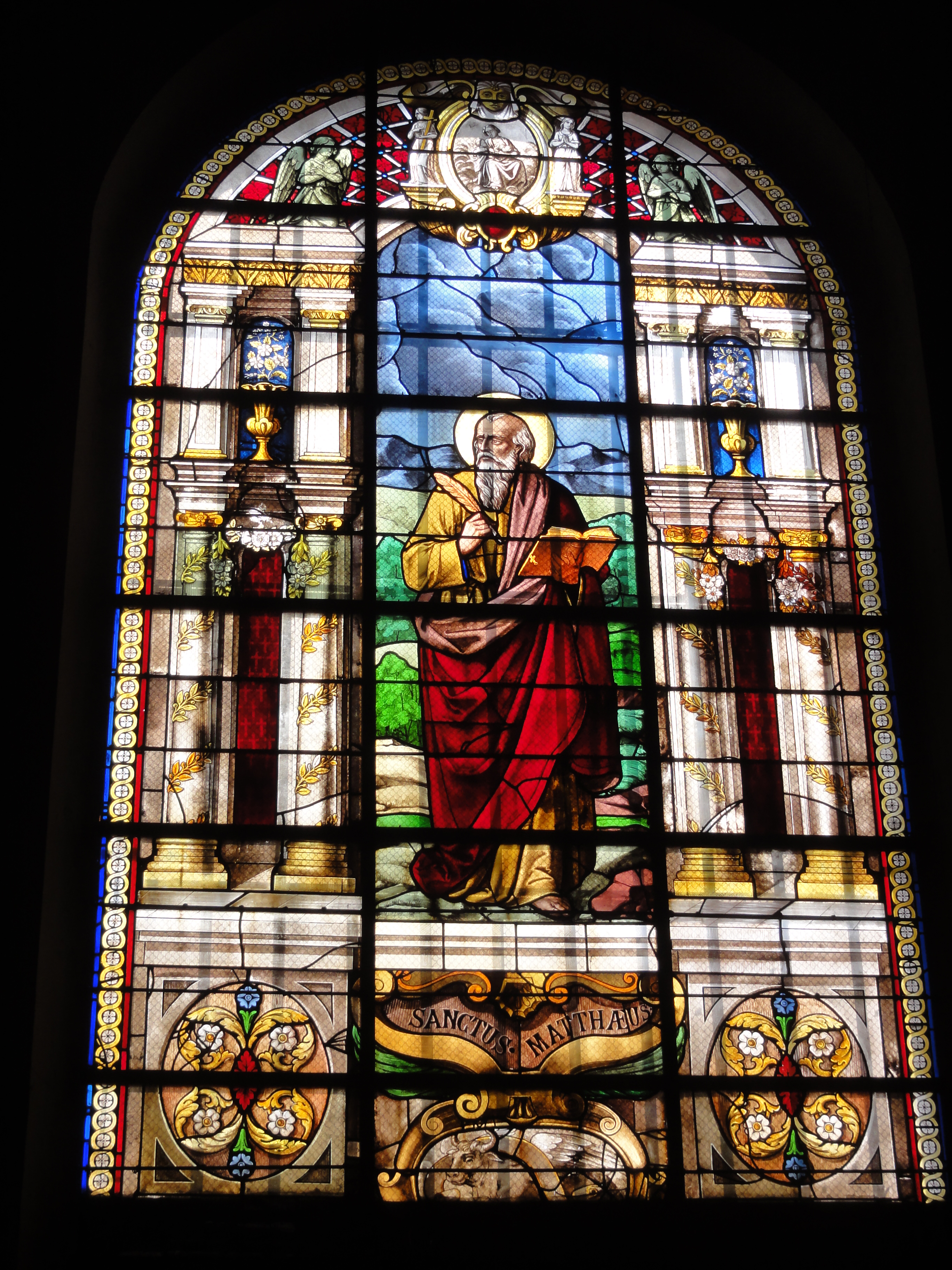 Église Saint-Germain de Pantin, vitrail 02 sanctus Mattheus