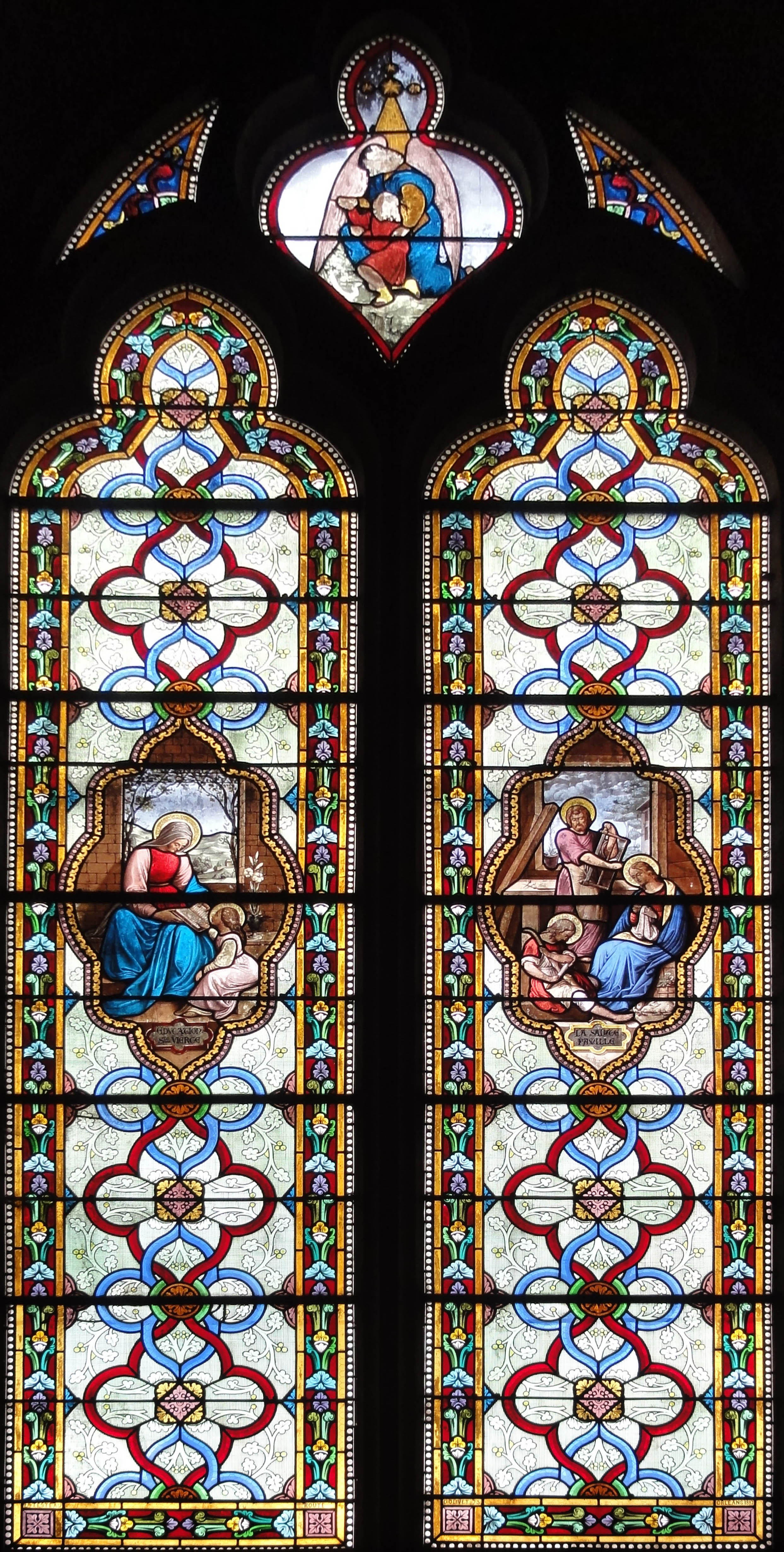 Église Saint-Laurent-Saint-Germain de Saint-Laurent-Nouan, vitrail 1